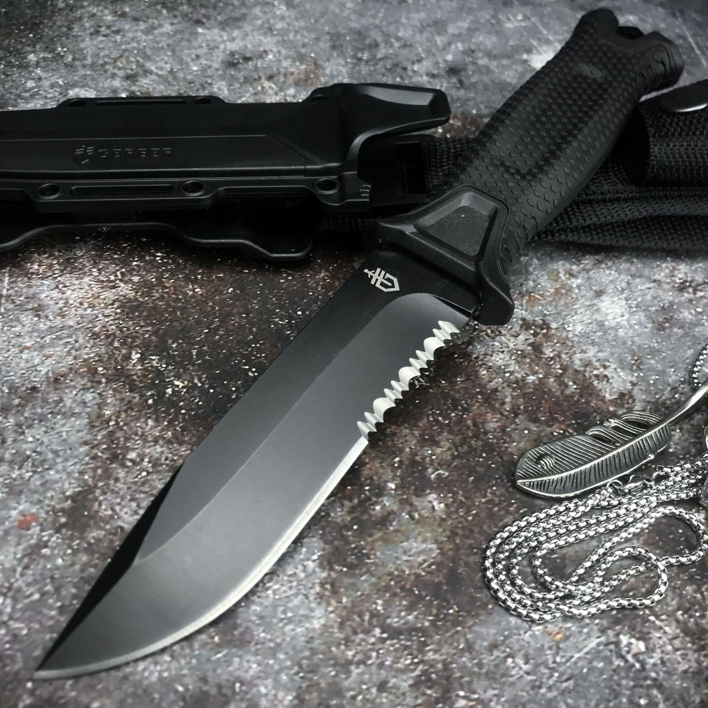 Gerber Infantry Outdoor Tactical Wilderness Survival Straight Knife Collection Of Self-Defense Carry Knives Outdoor Pocket Knife