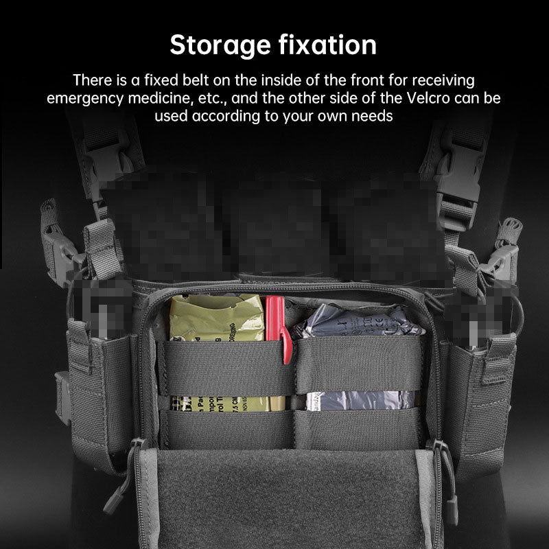 Multifunctional Scalable Tactical Protection Multi-size Storage Bag D3CRM Tactical Chest Mount Set