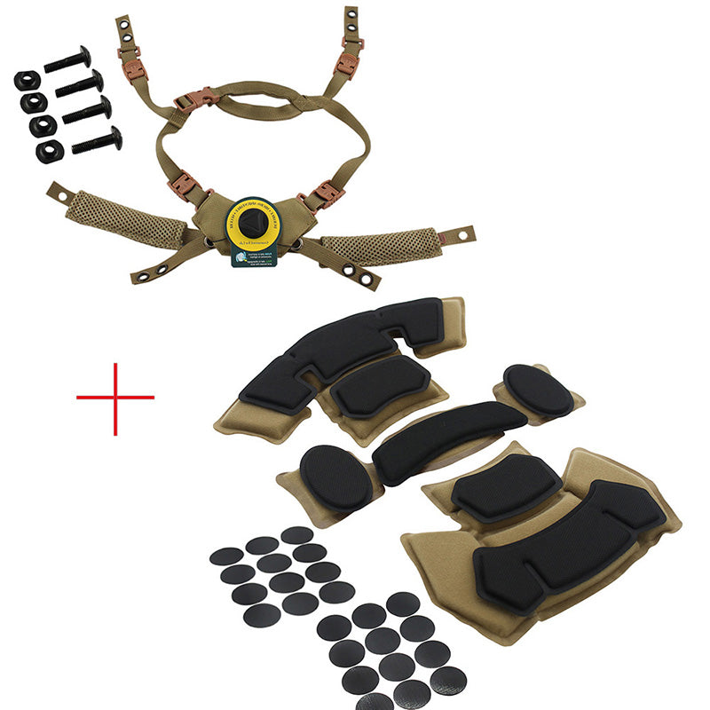 Full Memory Helmet Foam Liner 2 Generation FAST Tactical Explosion-Proof Helmet Cushioning Pad FAST MICH Wendy Knob Adjustment Strap