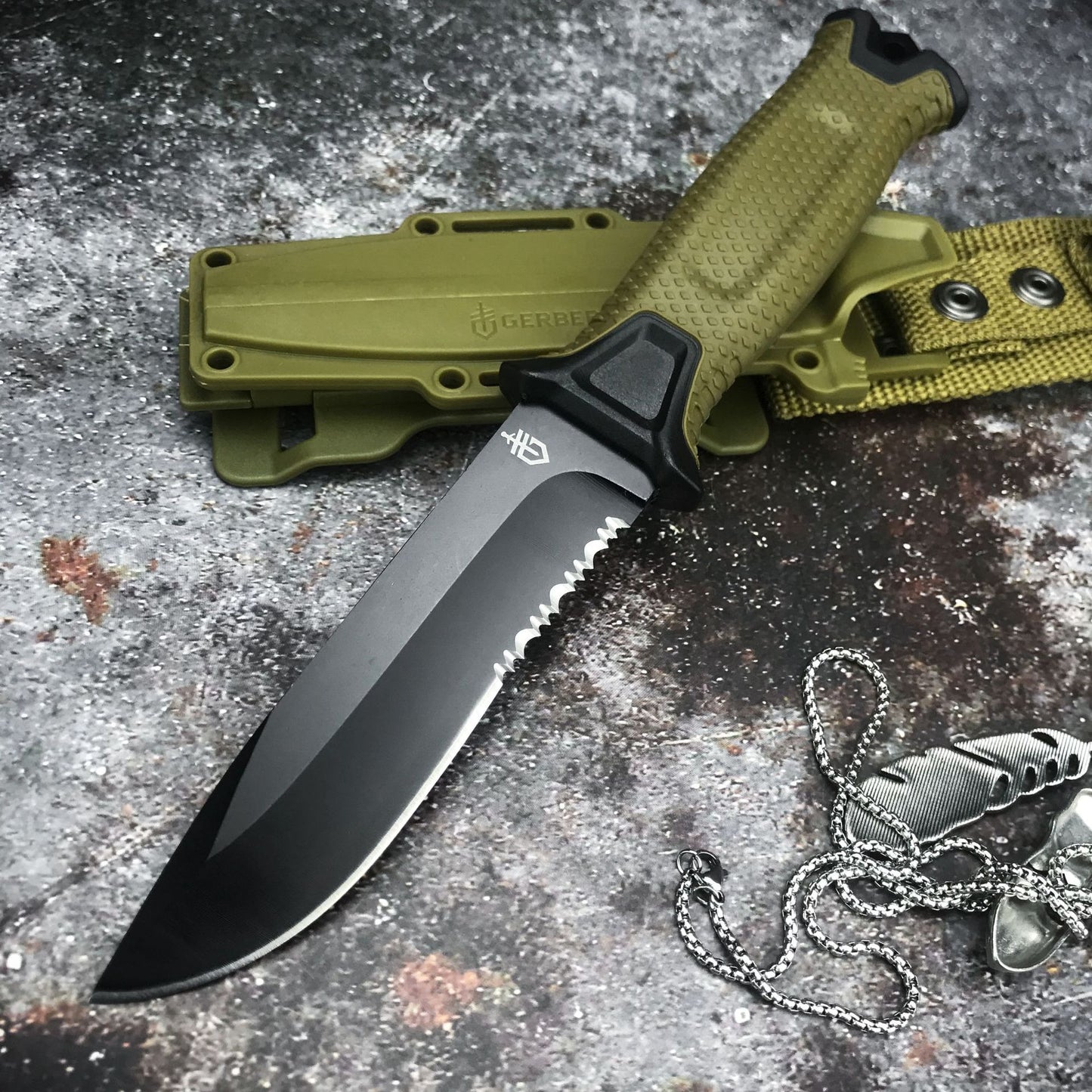 Gerber Infantry Outdoor Tactical Wilderness Survival Straight Knife Collection Of Self-Defense Carry Knives Outdoor Pocket Knife