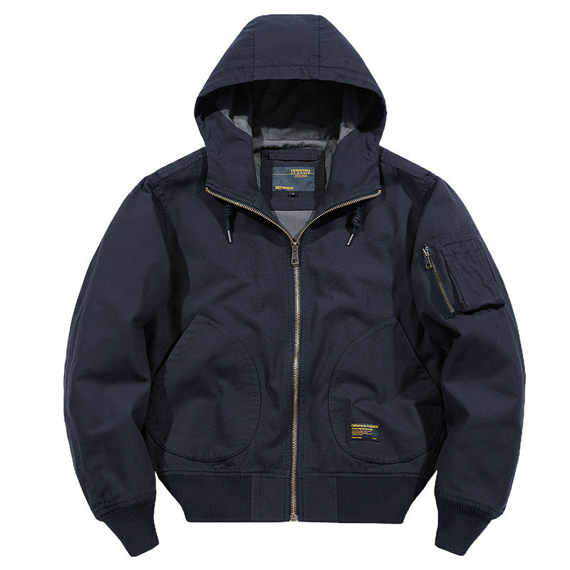 New Air Force jacket, flight jacket, pure cotton washed casual plus size military uniform, flight suit, motorcycle jacket, men's jacket