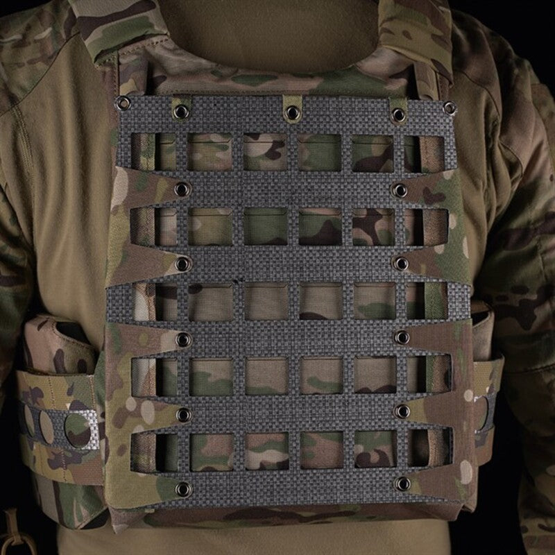 Tactical Vest - Molle Zipper Back Panel, for Paintball, Airsoft, Outdoor Hunting. Plate Carrier Expansion Equipment.