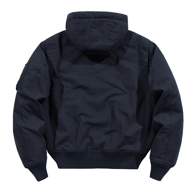 New Air Force jacket, flight jacket, pure cotton washed casual plus size military uniform, flight suit, motorcycle jacket, men's jacket