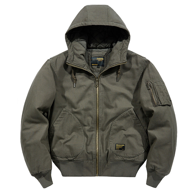 New Air Force jacket, flight jacket, pure cotton washed casual plus size military uniform, flight suit, motorcycle jacket, men's jacket