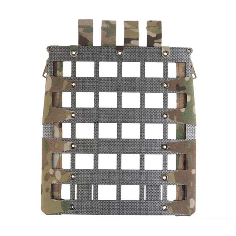 Tactical Vest - Molle Zipper Back Panel, for Paintball, Airsoft, Outdoor Hunting. Plate Carrier Expansion Equipment.