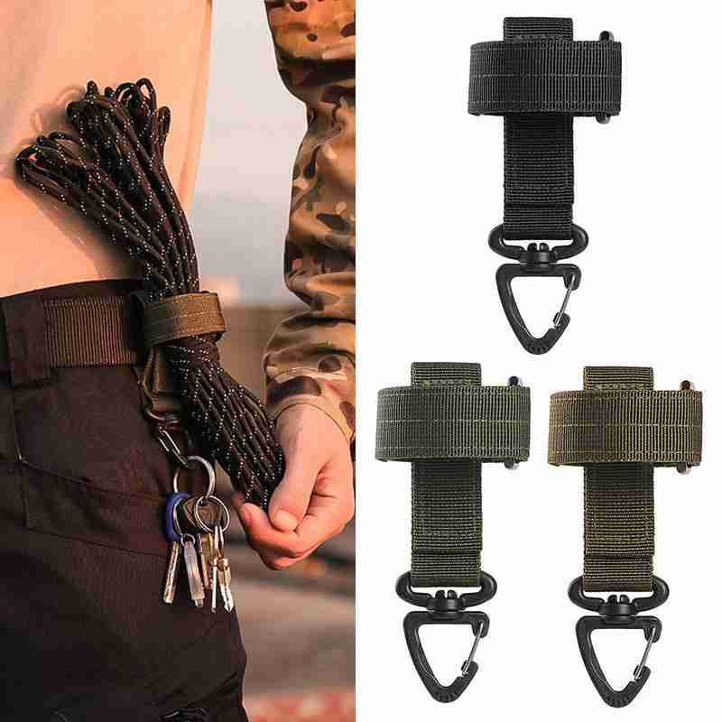 Multi-purpose Glove Hook Military Fan Outdoor Tactical Buckle Adjust Camping Glove Hanging Buckle
