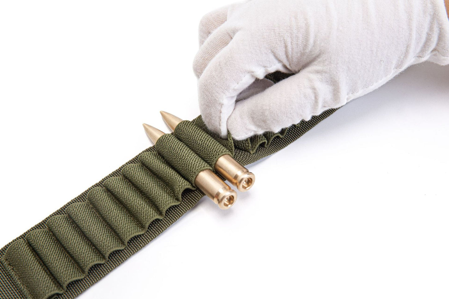 Outdoor Sports Tactical Bullet Belt 50 Holes Bulk Bullet Storage Belt Rifle Bullet Shooting Shoulder Strap