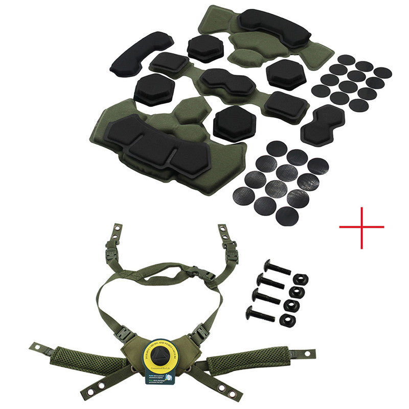 Wendy 4 Generation Helmet Liner Waterproof FAST Tactical CS Explosion-Proof Helmet Shock Absorption Cushion FAST MICH Knob Adjustment Strap