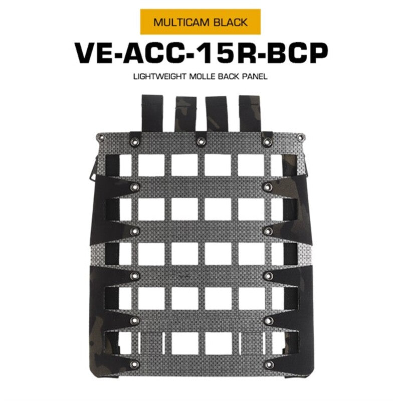 Tactical Vest - Molle Zipper Back Panel, for Paintball, Airsoft, Outdoor Hunting. Plate Carrier Expansion Equipment.