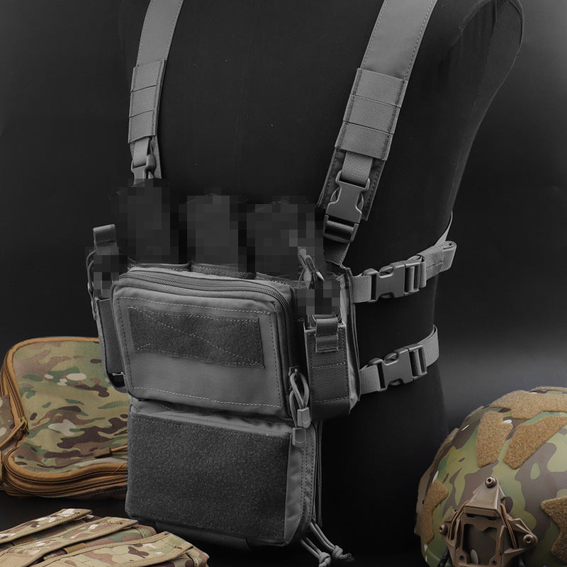 Multifunctional Scalable Tactical Protection Multi-size Storage Bag D3CRM Tactical Chest Mount Set