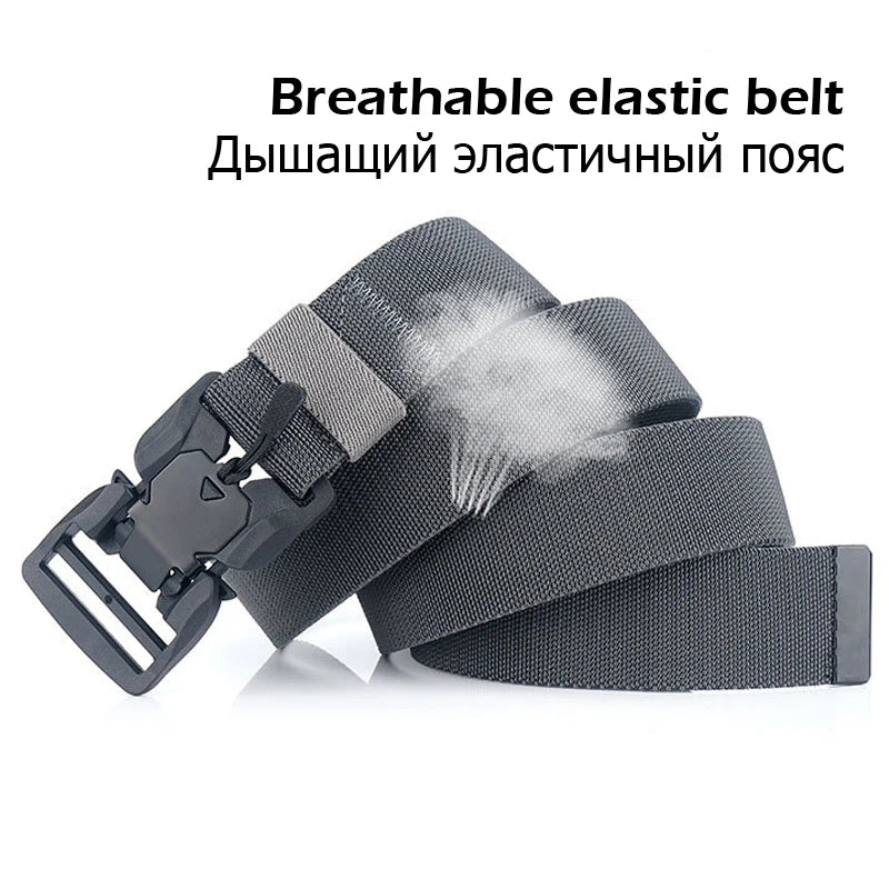 Official Genuine Tactical Belt Quick Release Magnetic Buckle Military Belt Soft Real Nylon Sports Accessories