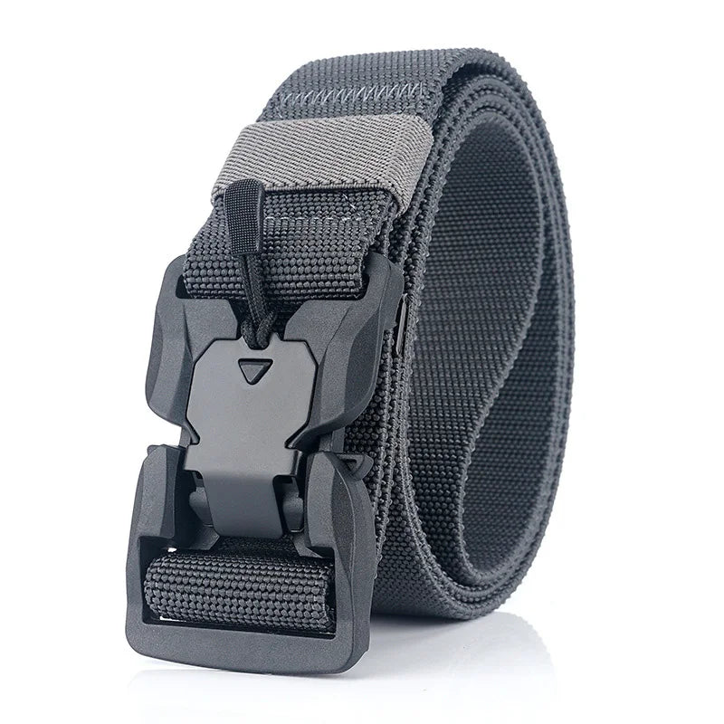 Official Genuine Tactical Belt Quick Release Magnetic Buckle Military Belt Soft Real Nylon Sports Accessories