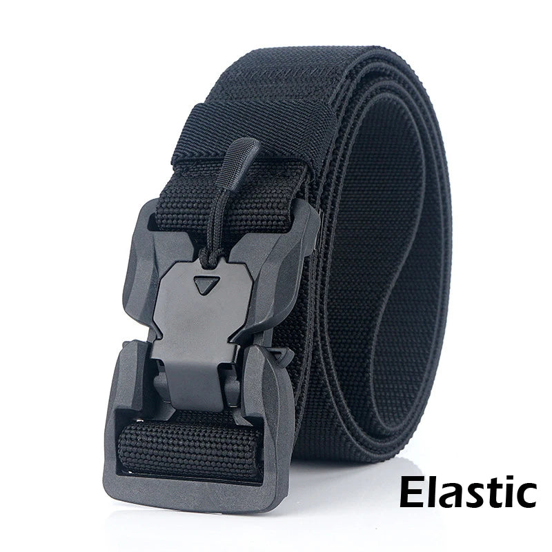 Official Genuine Tactical Belt Quick Release Magnetic Buckle Military Belt Soft Real Nylon Sports Accessories