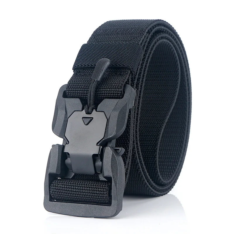 Official Genuine Tactical Belt Quick Release Magnetic Buckle Military Belt Soft Real Nylon Sports Accessories