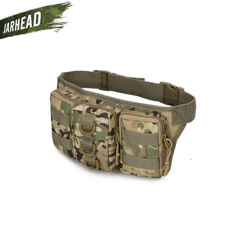 Tactical Waterproof Men Waist Pack Hiking nylon Waist Bag Outdoor Army Military Hunting Sports Climbing Camping Waist Pockets