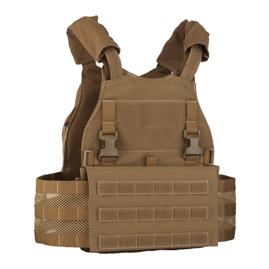 Beetle multi-function tactical vest with back pack external expansion buckle