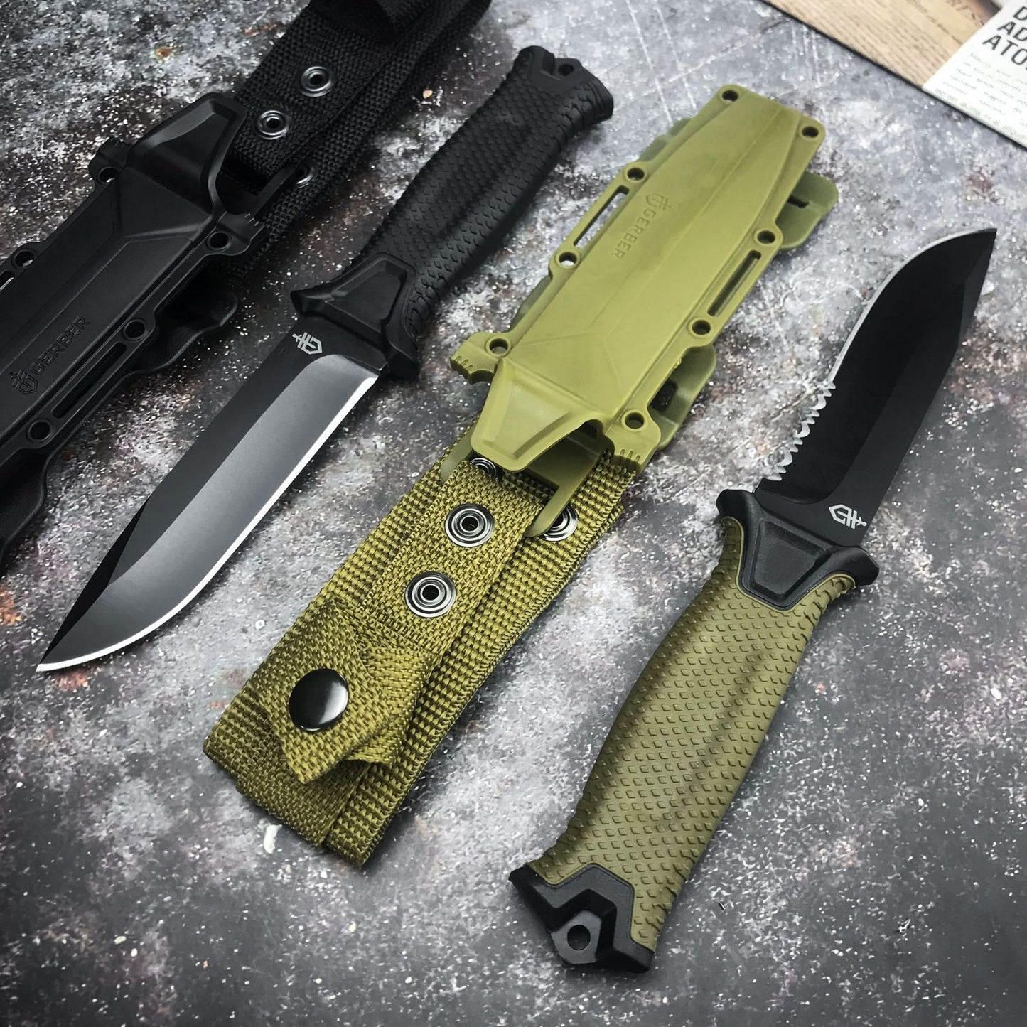 Gerber Infantry Outdoor Tactical Wilderness Survival Straight Knife Collection Of Self-Defense Carry Knives Outdoor Pocket Knife