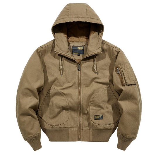 New Air Force jacket, flight jacket, pure cotton washed casual plus size military uniform, flight suit, motorcycle jacket, men's jacket
