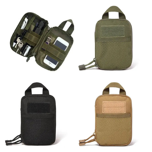 600D Nylon Tactical Bag Outdoor Molle Military Waist Fanny Pack Mobile Phone Pouch Belt Waist Bag EDC Gear Bag Gadget